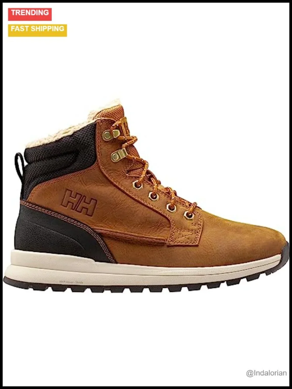 Men's Waterproof Leather Winter Snow Boots with Max-Grip Outsole